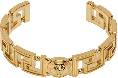 versace gold braceet price|versace medusa gold bracelet.